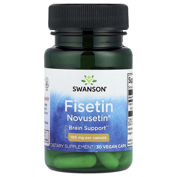 Swanson, Fisetin Novusetin®, 100 mg, 30 Vegan Caps