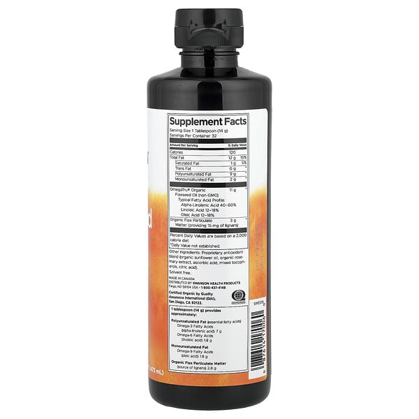 Alternative view of Swanson, Flaxseed Oil High Lignan, 16 fl oz (473 ml)