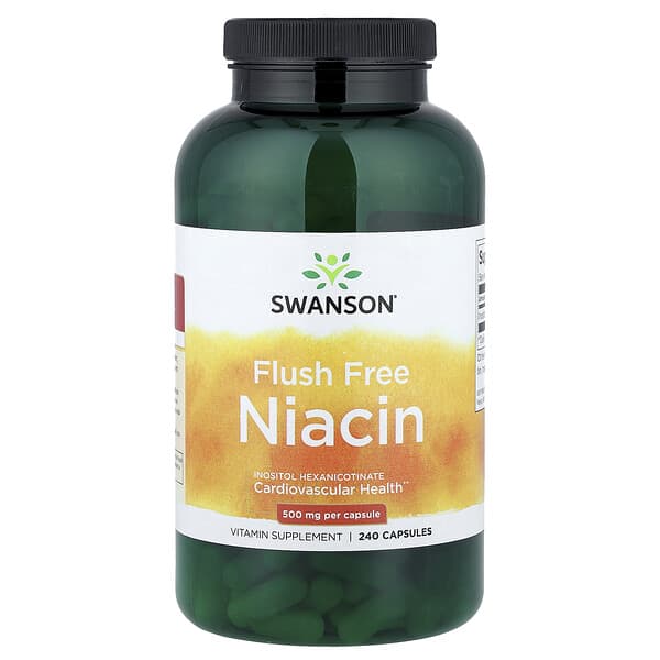 Swanson, Flush Free Niacin, 500 mg, 240 Capsules 3 Swanson, Flush Free Niacin, 500 mg, 240 Capsules