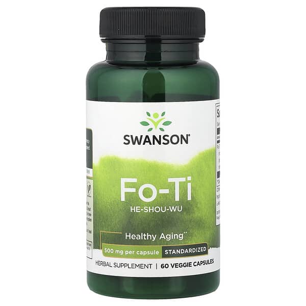 Swanson, Fo-Ti, 500 mg, 60 Veggie Capsules