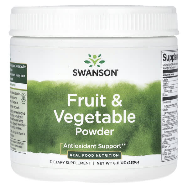Swanson, Fruit & Vegetable Powder, 8.11 oz (230 g) 3 Swanson, Fruit & Vegetable Powder, 8.11 oz (230 g)