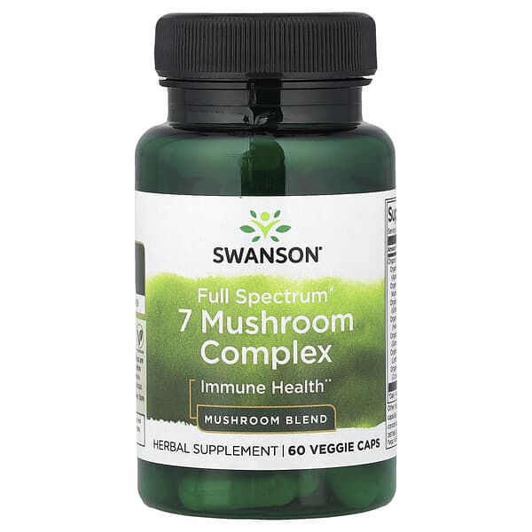 Swanson, Full Spectrum® 7 Mushroom Complex, 60 Veggie Caps
