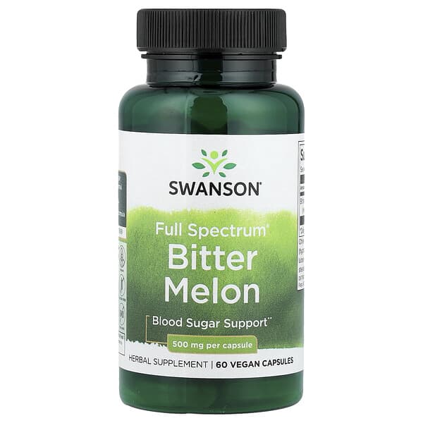 Swanson, Full Spectrum® Bitter Melon, 500 mg, 60 Vegan Capsules