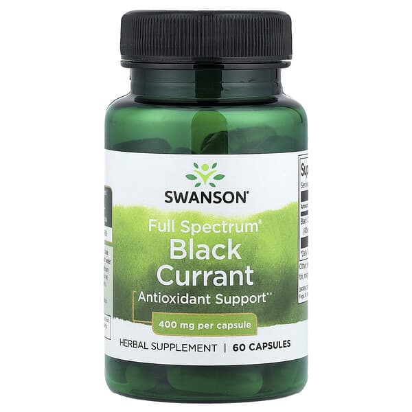 Swanson, Full Spectrum® Black Currant, 400 mg, 60 Capsules