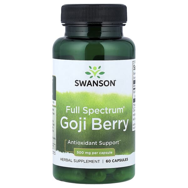 Swanson, Full Spectrum®, Goji Berry, 500 mg, 60 Capsules