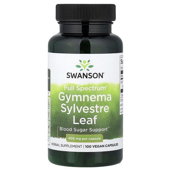 Swanson, Full Spectrum® Gymnema Sylvestre Leaf, 400 mg, 100 Vegan Capsules