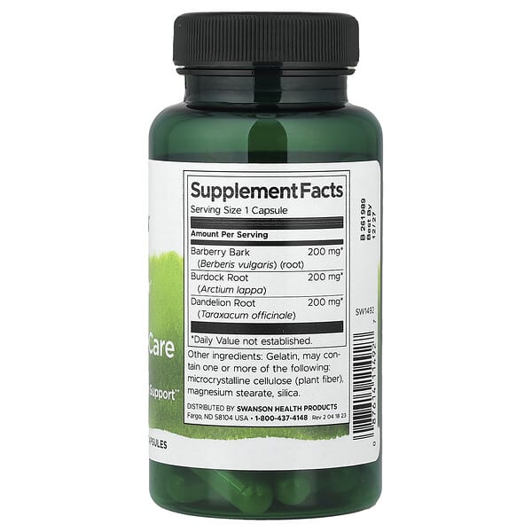 Alternative view of Swanson, Full Spectrum™ Herbal Gallbladder Care, 60 Capsules