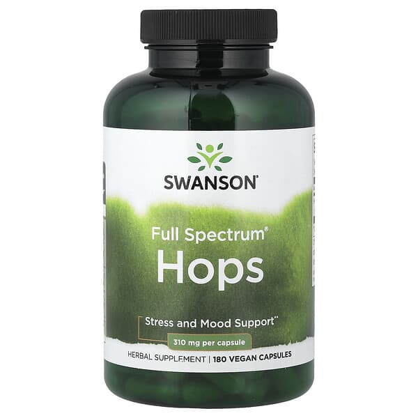 Swanson, Full Spectrum® Hops, 180 Vegan Capsules (310 mg per Capsule)