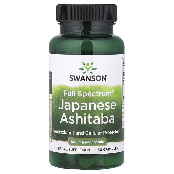 Swanson, Full Spectrum® Japanese Ashitaba, 500 mg, 60 Capsules