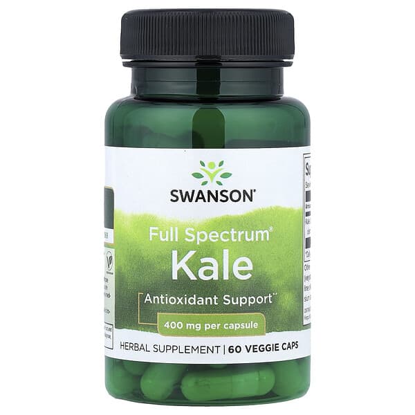 Swanson, Full Spectrum® Kale, 400 mg, 60 Veggie Caps