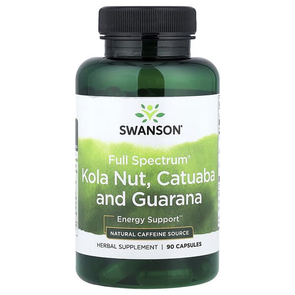 Swanson, Full Spectrum® Kola Nut, Catuaba and Guarana, 90 Capsules