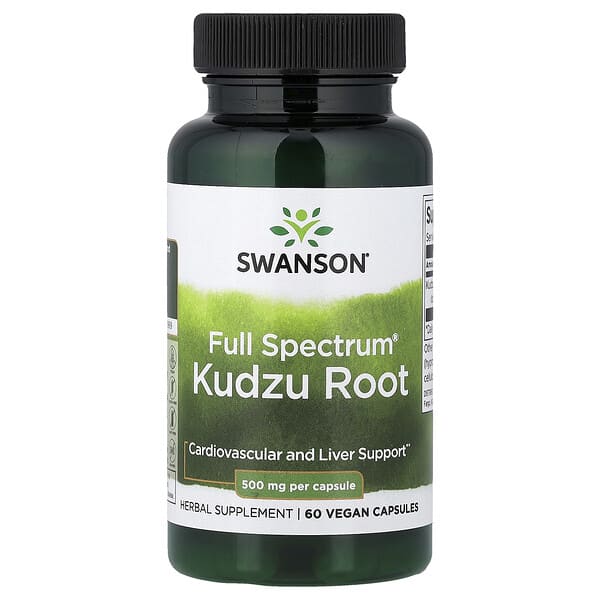 Swanson, Full Spectrum® Kudzu Root, 500 mg, 60 Vegan Capsules
