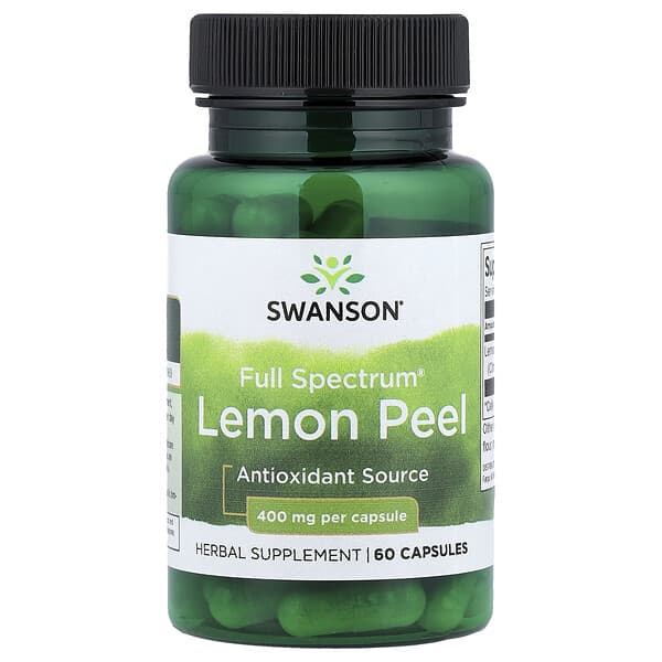 Swanson, Full Spectrum® Lemon Peel, 400 mg, 60  Capsules