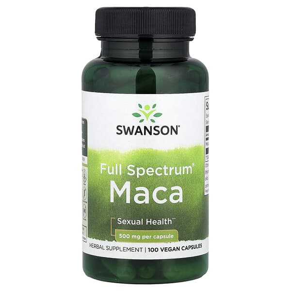 Swanson, Full Spectrum® Maca, 500 mg, 100 Vegan Capsules