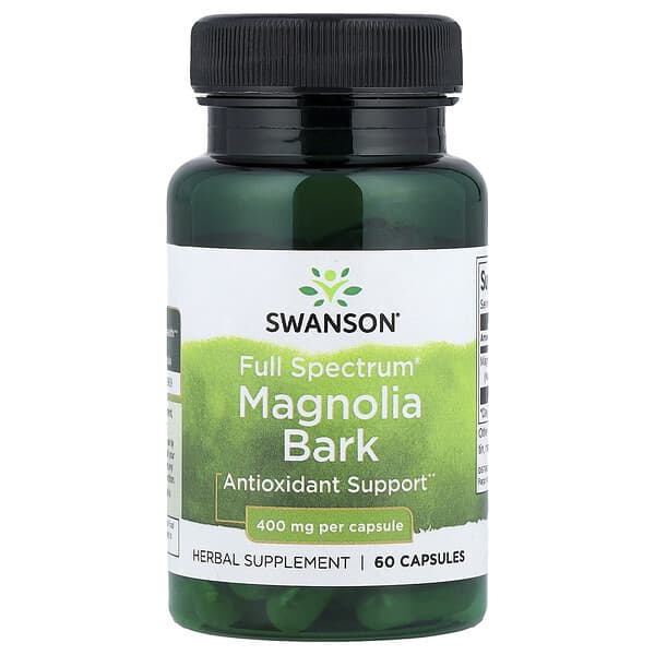 Swanson, Full Spectrum® Magnolia Bark, 400 mg, 60 Capsules