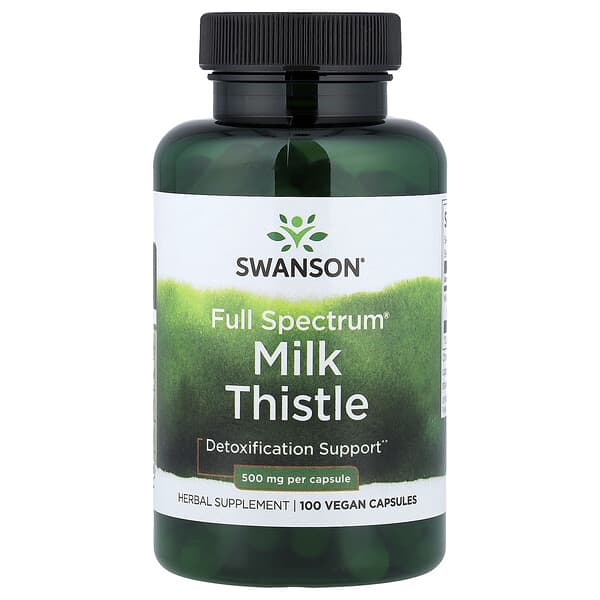 Swanson, Full Spectrum® Milk Thistle, 500 mg, 100 Vegan Capsules