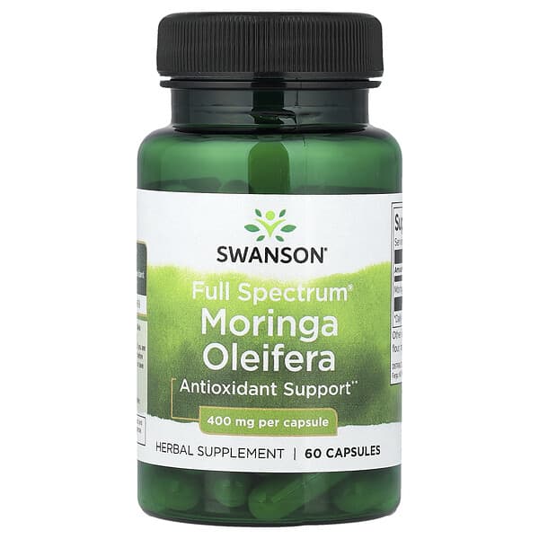 Swanson, Full Spectrum® Moringa Oleifera, 400 mg, 60 Capsules
