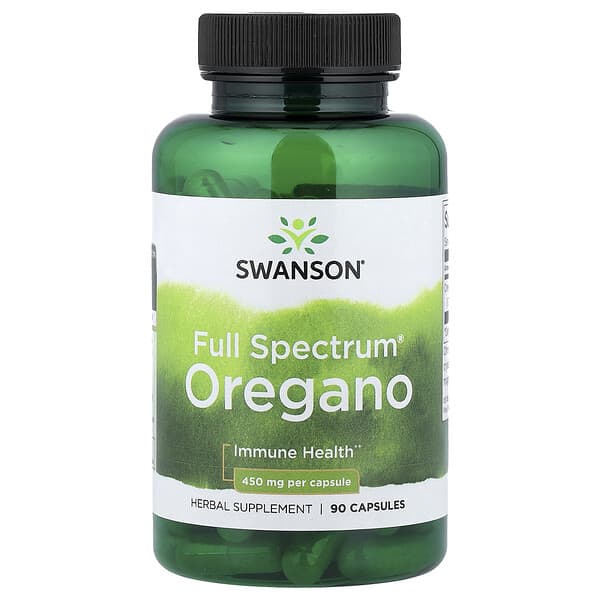 Swanson, Full Spectrum® Oregano, 450 mg, 90 Capsules