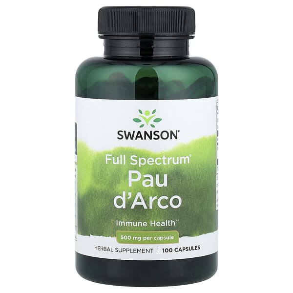 Swanson, Full Spectrum® Pau d'Arco, 500 mg, 100 Capsules