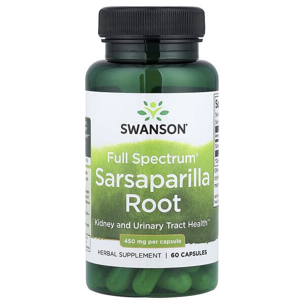 Swanson, Full Spectrum® Sarsaparilla Root, 450 mg, 60 Capsules