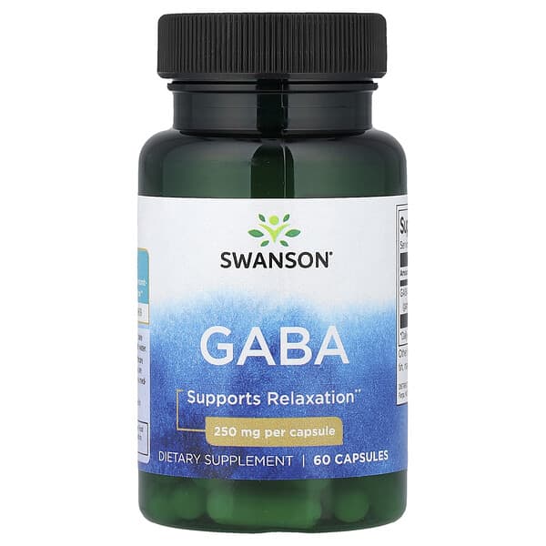 Swanson, Gaba, 250 mg, 60 Capsules