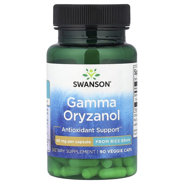 Swanson, Gamma Oryzanol, 60 mg, 90 Veggie Caps