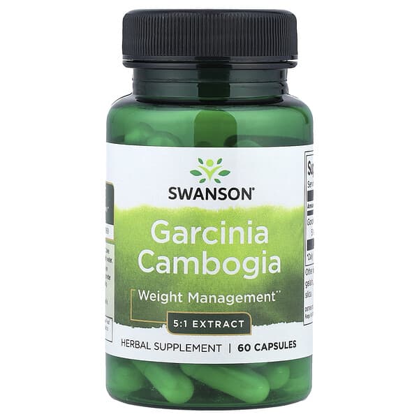 Swanson, Garcinia Cambogia 5:1 Extract, 60 Capsules (80 mg per Capsule)