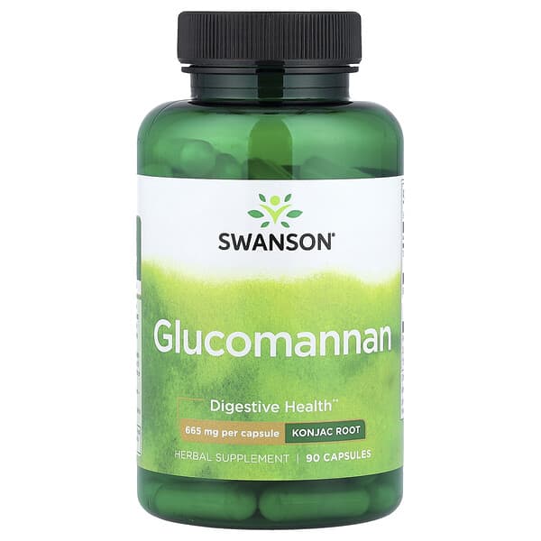 Swanson, Glucomannan, 665 mg, 90 Capsules