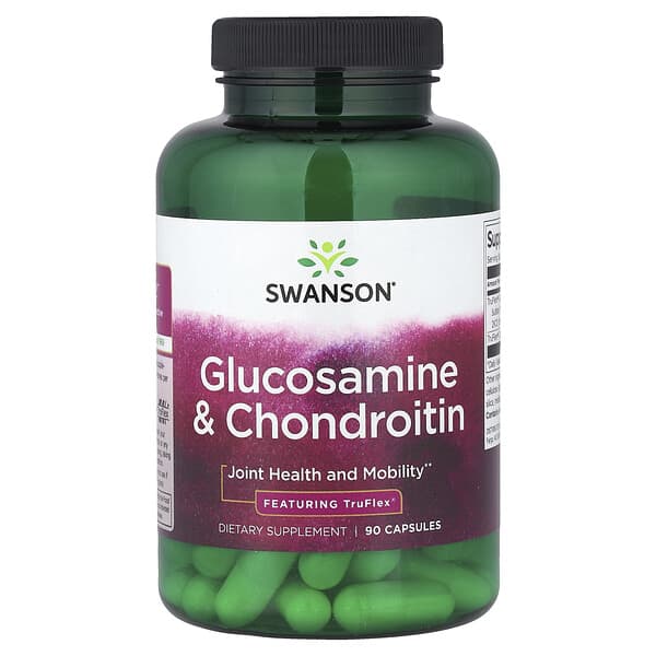 Swanson, Glucosamine & Chondroitin, 90 Capsules