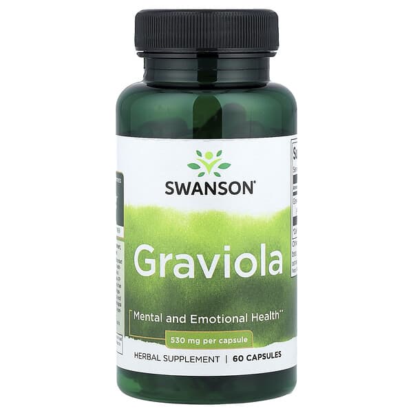 Swanson, Graviola, 530 mg, 60 Capsules