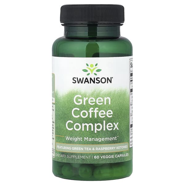 Swanson, Green Coffee Complex, 60 Veggie Capsules