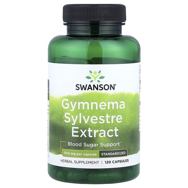 Swanson, Gymnema Sylvestre Extract, Standardized, 300 mg, 120 Capsules