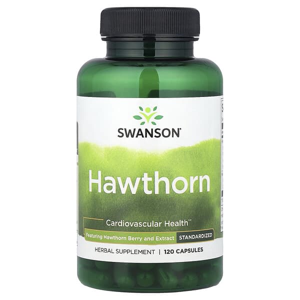 Swanson, Hawthorn, Standardized, 120 Capsules