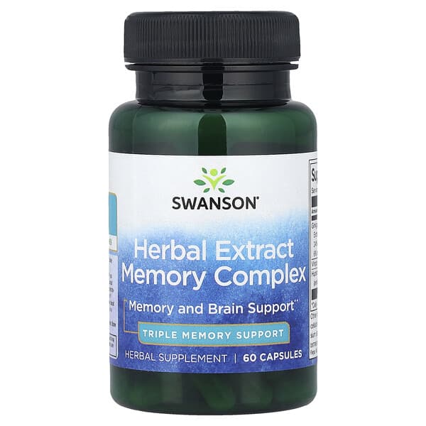 Swanson, Herbal Extract Memory Complex, 60 Capsules