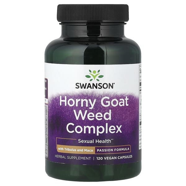 Swanson, Horny Goat Weed Complex with Tribulus and Maca, 120 Vegan Capsules 2 Swanson, Horny Goat Weed Complex with Tribulus and Maca, 120 Vegan Capsules