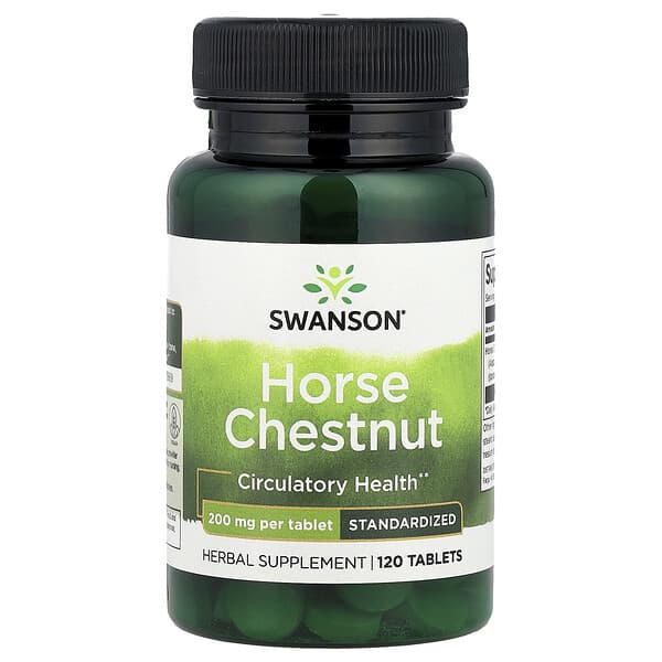 Swanson, Horse Chestnut, 200 mg, 120 Tablets