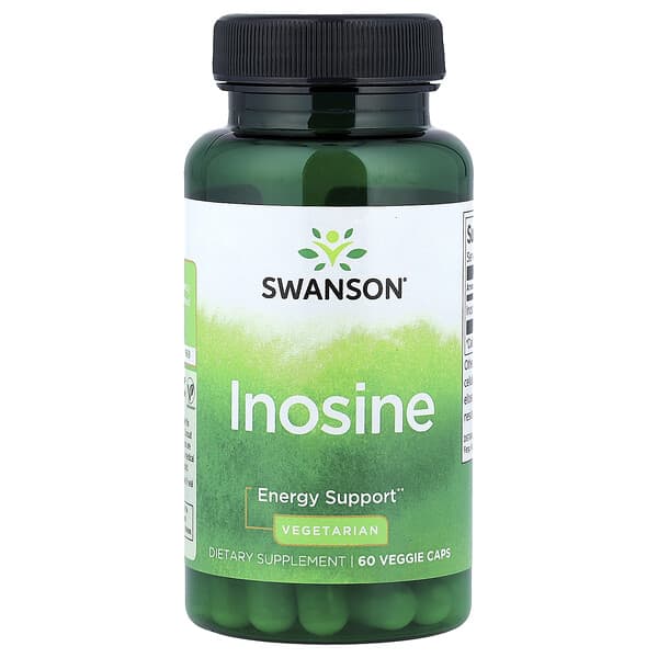 Swanson, Inosine, 60 Veggie Caps (500 mg Per cap)