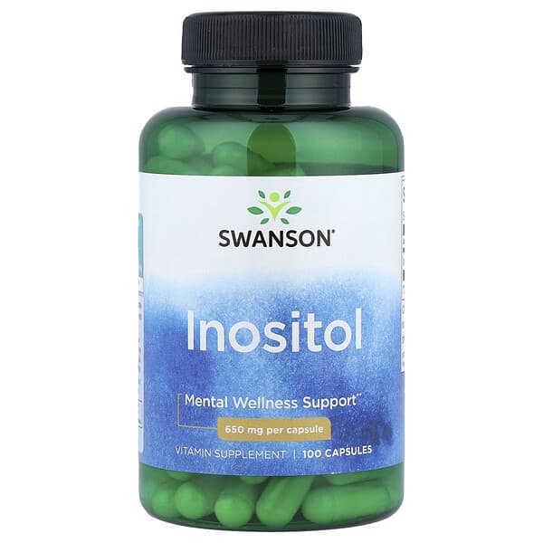 Swanson, Inositol, 650 mg, 100 Capsules