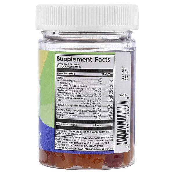 Alternative view of Swanson, Kids Multivitamin Gummies, Mixed Fruit, 60 Gummies
