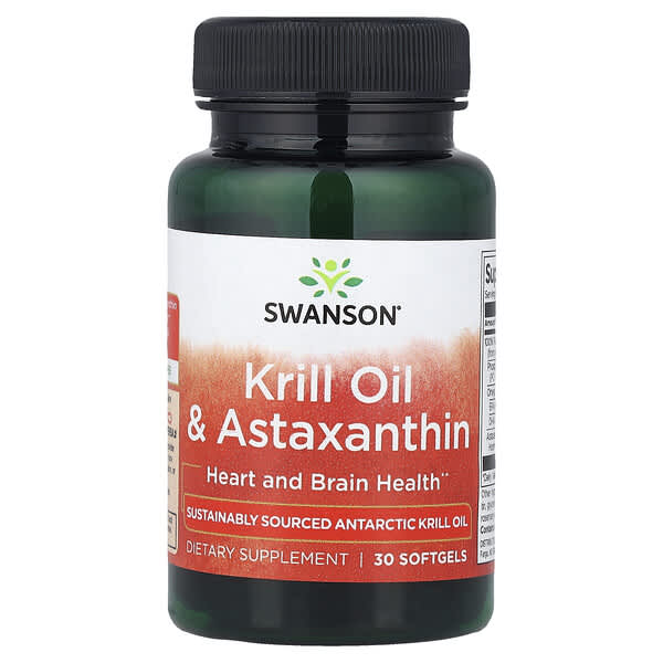 Swanson, Krill Oil & Astaxanthin, 30 Softgels