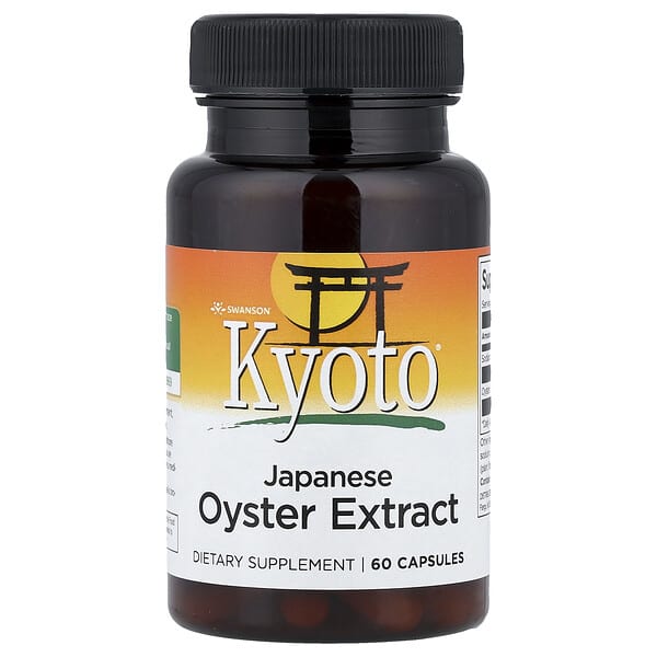 Swanson, Kyoto®, Japanese Oyster Extract, 60 Capsules (500 mg per Capsule)