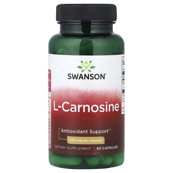 Swanson, L-Carnosine , 500 mg, 60 Capsules