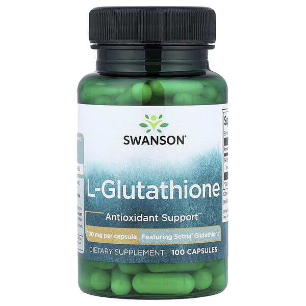 Swanson, L-Glutathione, 100 mg, 100 Capsules