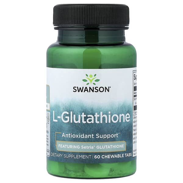 Swanson, L-Glutathione, 60 Chewable Tabs (50 mg per Tablet)