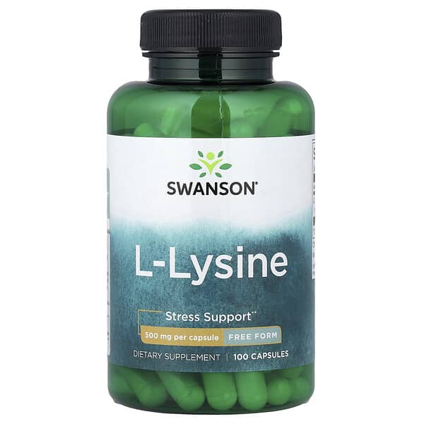 Swanson, L-Lysine, 500 mg, 100 Capsules