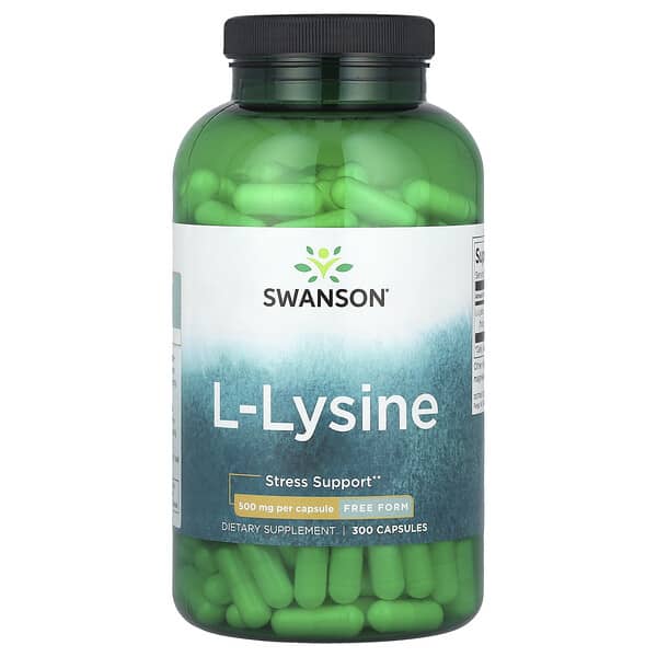 Swanson, L-Lysine, 500 mg, 300 Capsules