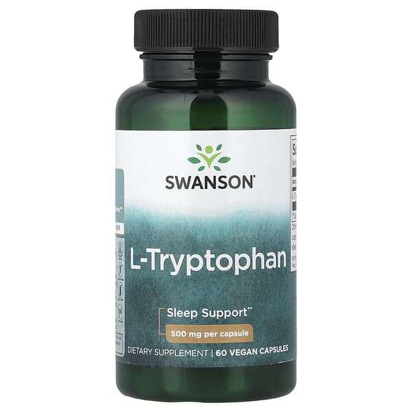 Swanson, L-Tryptophan, 500 mg, 60 Capsules