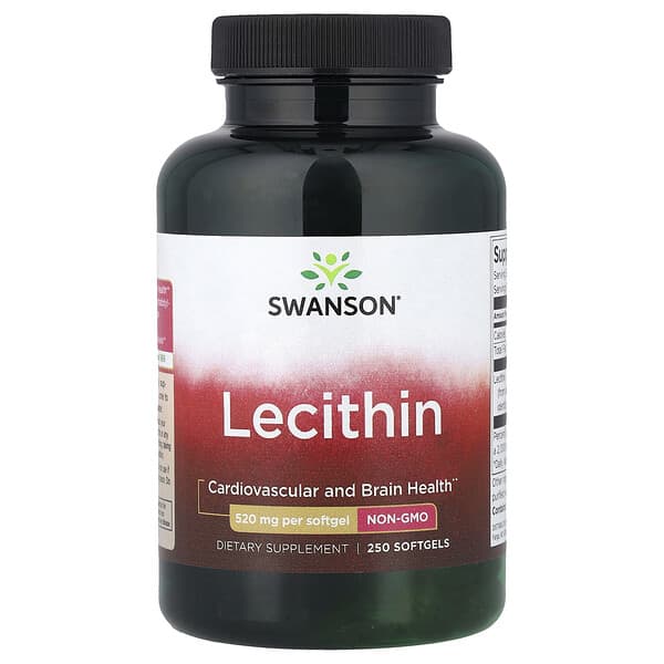 Swanson, Lecithin, 520 mg, 250 Softgels