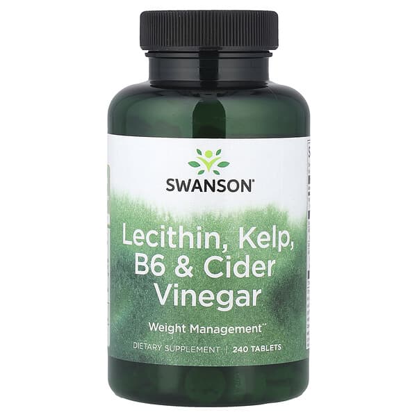 Swanson, Lecithin, Kelp, B6 & Cider Vinegar, 240 Tablets