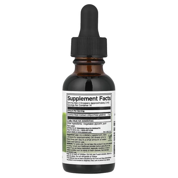Alternative view of Swanson, Licorice Root Liquid Extract, 1 fl oz (29.6 ml)
